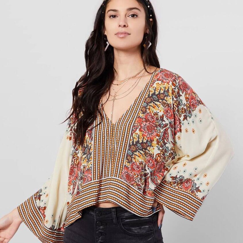NWT Free People Mix N Match Top floral M